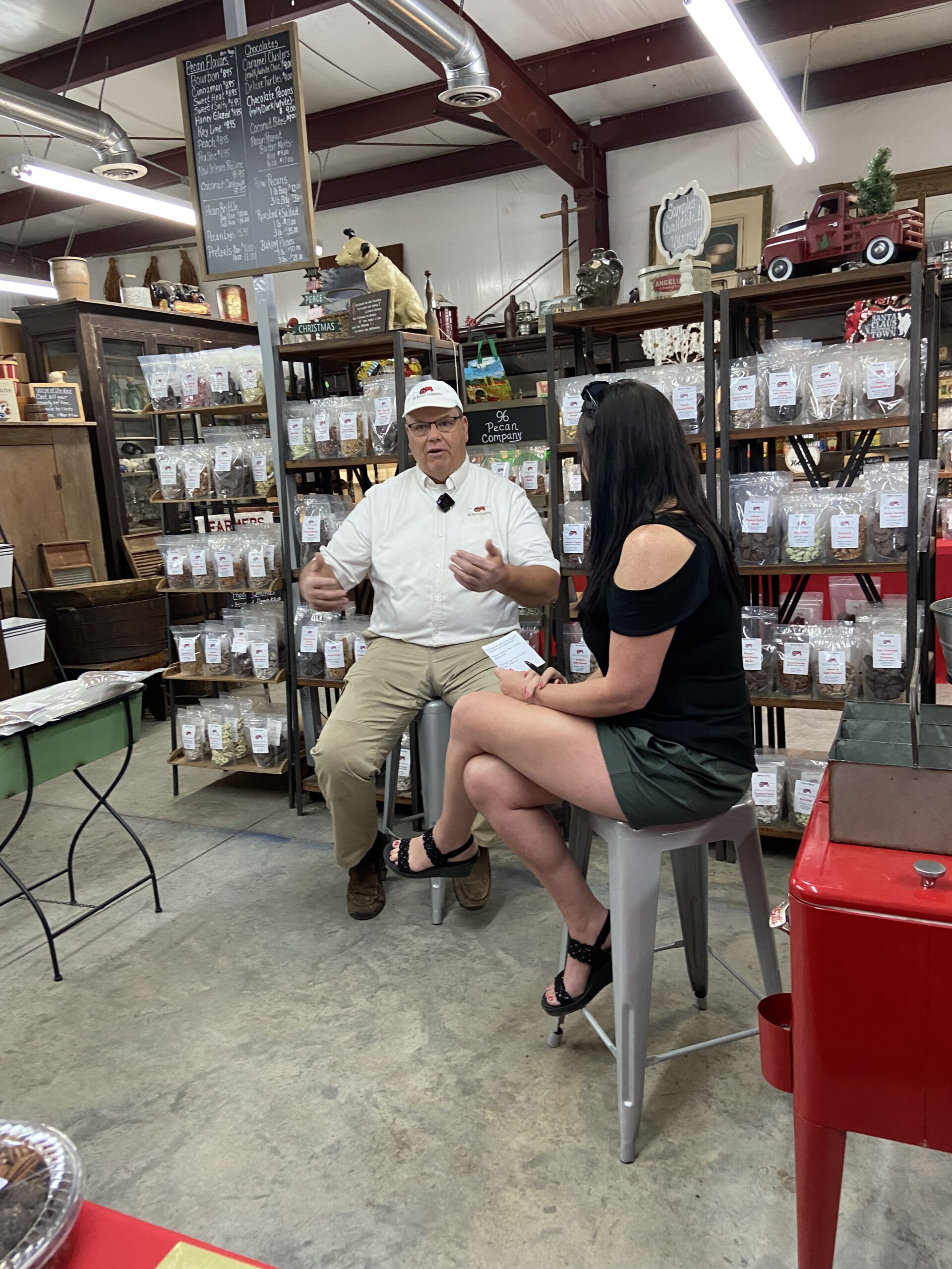 Amelia interviewing John Murray from 96 Pecan